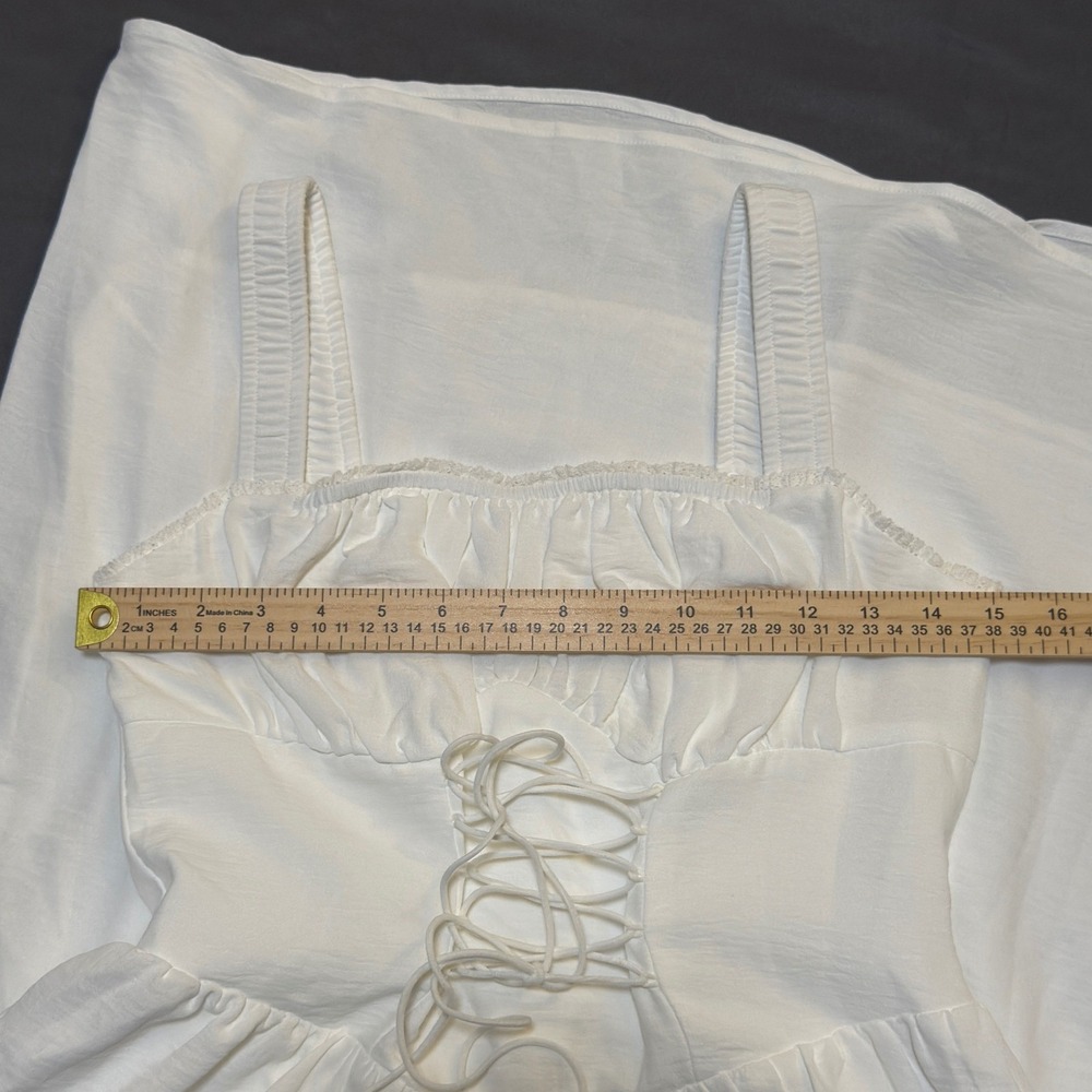 Commense Coastal Cowgirl Corset Long Dress in White - Picture 3 of 5